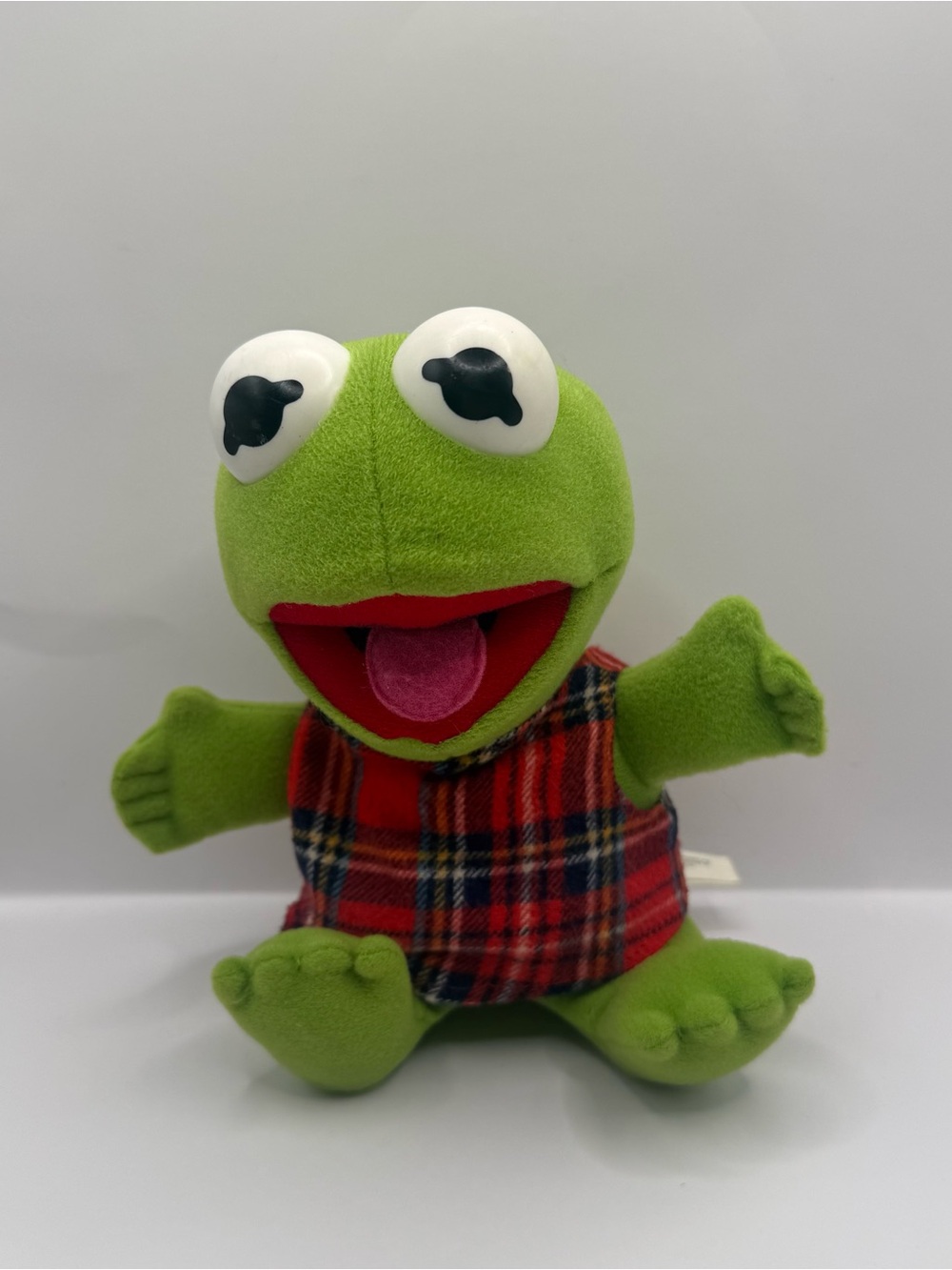 Vintage Baby Kermit the Frog Plush Stuffed Animal